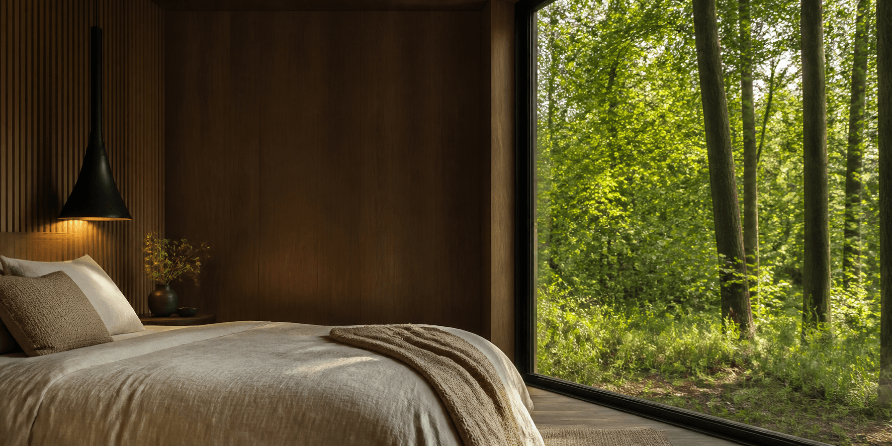 Sfeervolle vakantiewoning met uitzicht op het bos